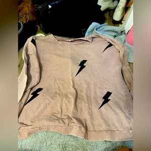Lightning bolt lightweight sweatshirt